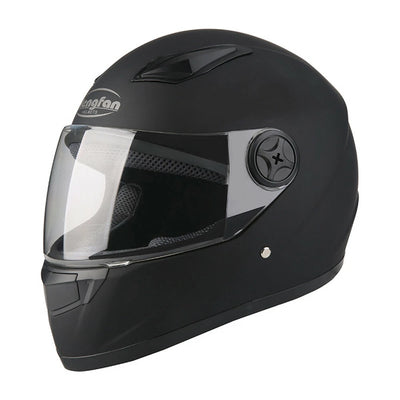 Black Motorcycle Bike Helmet Black Full Face Motorbike Helmets Visor 56-60cm - Image 3