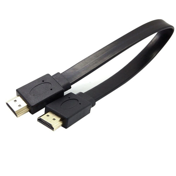 Full HD Short HDMI Male to Male Plug Flat Cable Cord for Audio Video HDTV 30cm - Image 6
