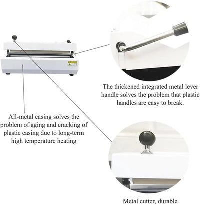 Dental Sterilization Bag Sealer Adjustable Temp Medical Pouch Sealing Machine - Image 5