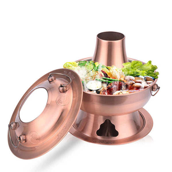 Chinese Charcoal Hotpot Cookware Hot Pot Copper Old Beijing Charcoal Pot