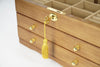 3-Tier Wooden Jewelry Box Jewelry Organizer Case Large Storage Box 29*19*17.5cm - Image 8