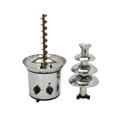 4 Tier Electric Chocolate Fountain Chocolate Fondue Waterfall Stainless Steel - Image 14
