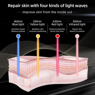 4 in 1 Red Light Therapy Mask Red Led Light Therapy Infrared Flexible Soft Mask - Image 8