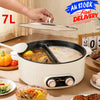 7L Electric Hot pot with Divider Dual Control Cooker Yuanyang Hot Pot 2000W - Image 1