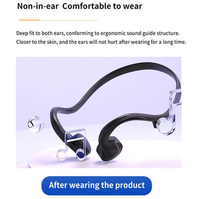 Bone Conduction Hearing Aids for Deafness Bluetooth Wireless Hearing Amplifier