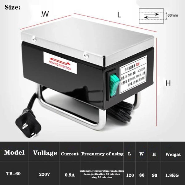 220V Portable Powerful Mute Demagnetizer Portable Mini Demagnetizer Tool