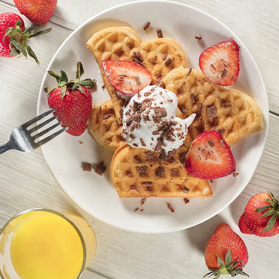 Electric Waffle Maker Heart-Shaped Non-Stick double-Side No Flip Design - Image 9
