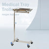 Mayo Tray Stainless Steel Salon Trolley Surgical Medical Instrument Rolling Cart
