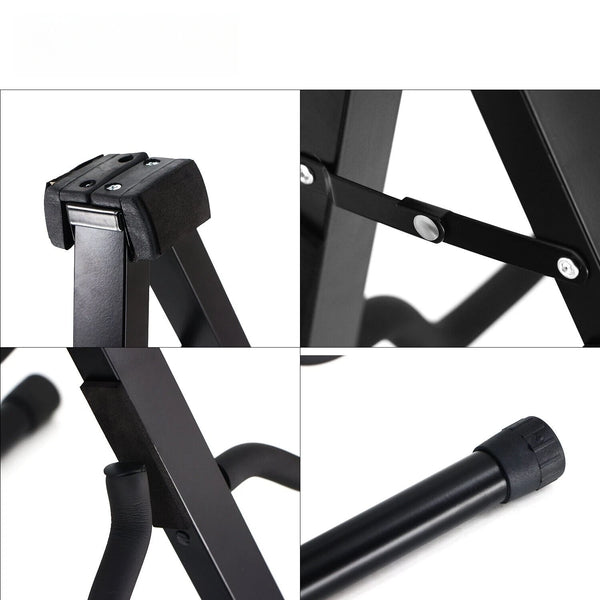 Portable Foldable Ukelele Guitar Stand Bass Electric Acoustic Floor Holder Rack