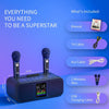 Bluetooth Karaoke Speaker & 2 Wireless Microphones Rechargeable Karaoke Machine