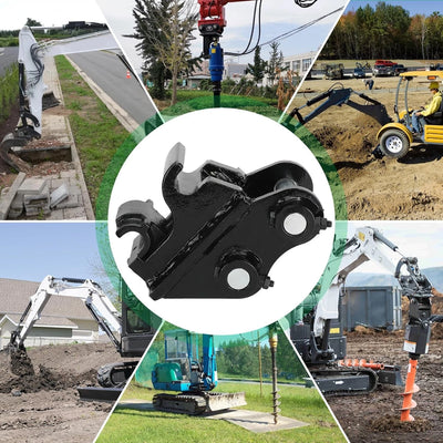 90mm Quick Hitch: Attachment for Mini Excavators Mini Excavator Quick Coupler - Image 4