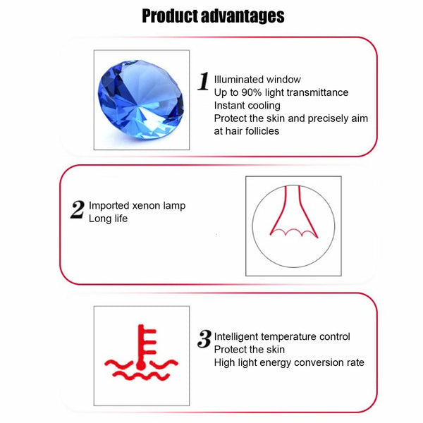 Beauty Salon IpL E Light OPT Painless Laser Permanent Hair Removal Machine
