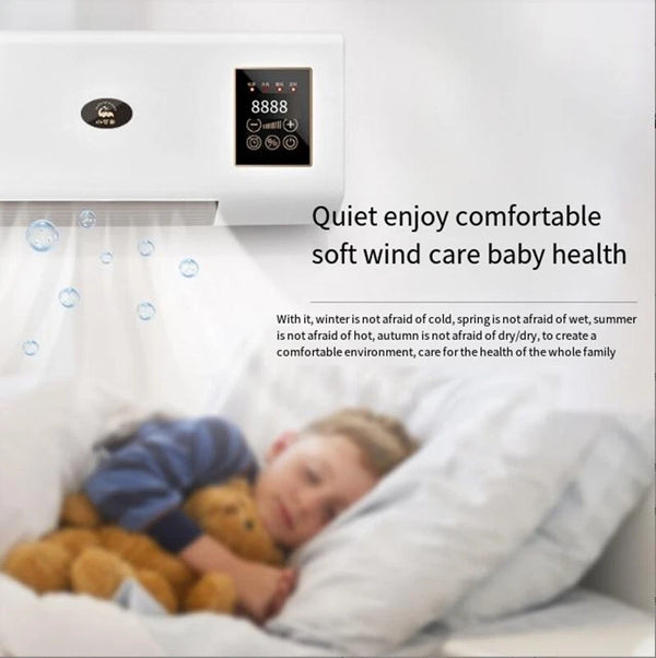 Wall Mounted Fan Air Conditioner Mini Fan Natural Wind Heating Double Use 2000W - Image 9