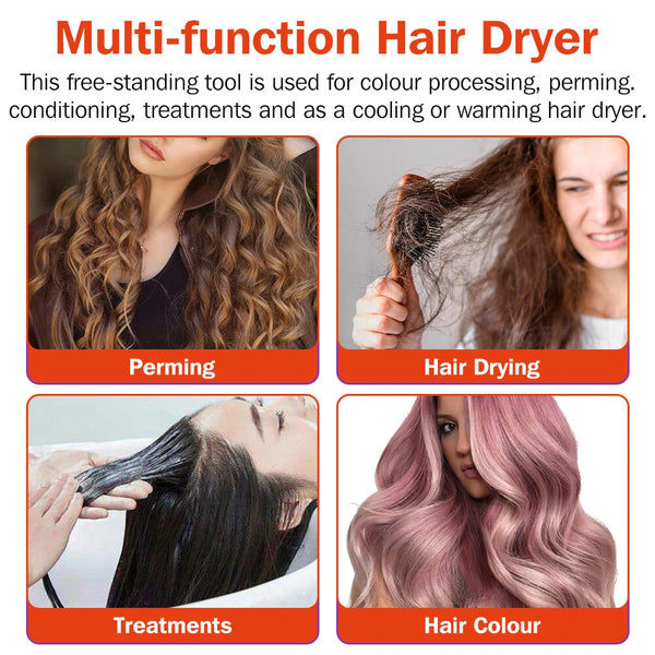 Standing Hair Dryer Accelerator Colour 360 Rotating Halo Rolling Salon Equipment