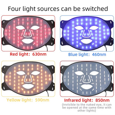 4 in 1 Red Light Therapy Mask Red Led Light Therapy Infrared Flexible Soft Mask - Image 6