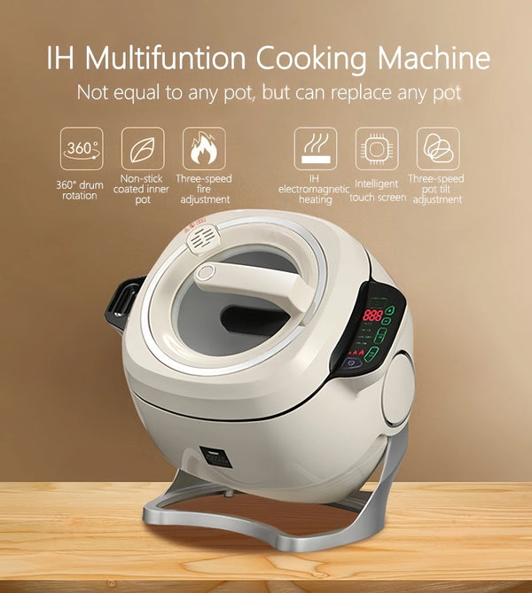 6L Smart Rice Cooker Automatic Stir-frying Machine W/ Ball Kettle Liner 2KW AU