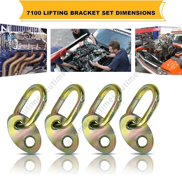 4pcs Engine 7100 Lifting Bracket Engine Hoist Leveler Sling Rigging Engine Stand - Image 1