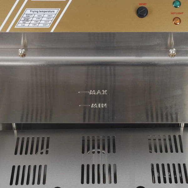 Commercial 25L Electric Deep Fryer Large Capacity W/ Frying Basket & Lid 5KW ﻿