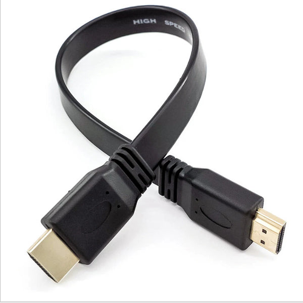Full HD Short HDMI Male to Male Plug Flat Cable Cord for Audio Video HDTV 30cm - Image 7