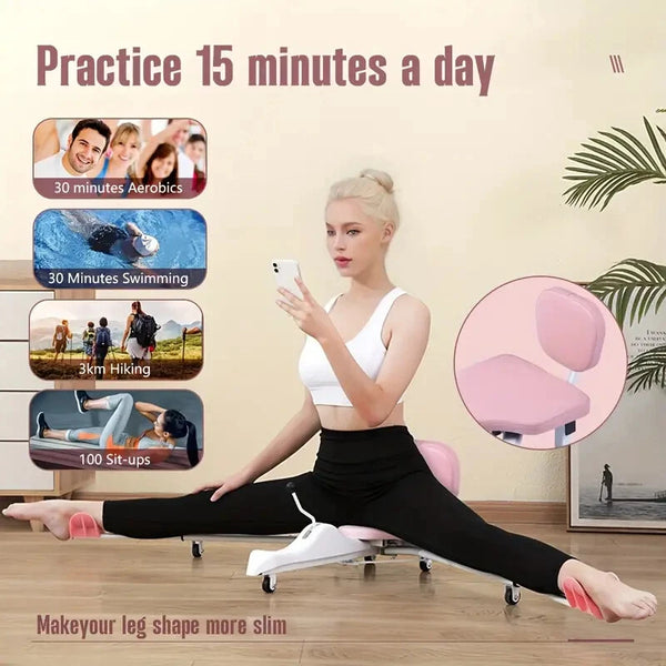 6 Gears Leg Stretcher 0-180° Adjustable Split Stretching Machine for Home Yoga