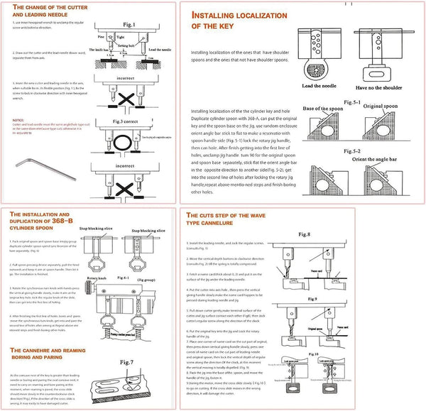 368A Key Cutting Machine Universal Key Copy Tool Duplicating Locksmith Equipment