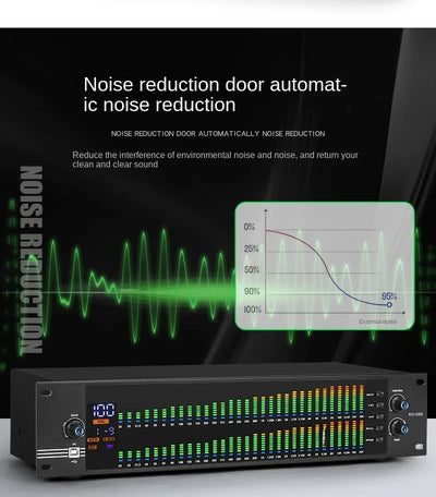 Professional Dual Channel 31-Band Equalizer Digital Synchronized Control Display - Image 10