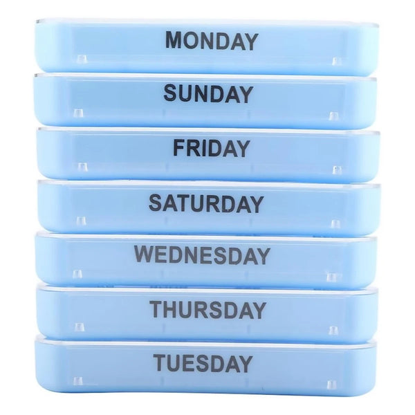 7Day Pill Box Medicine Storage Weekly Tablet Container Case Organizer Dispenser