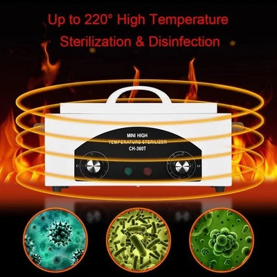 2L Medical Autoclave Dry Heat Sterilizer Tattoo Tools Disinfection 220V - Image 2