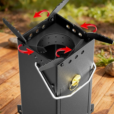 Rocket Stove Portable Wood Stove Fire Camping Stove for Outdoor Cooking Camping - Image 7