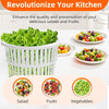 Commercial Vegetable Dehydrator Manual Salad Spinner Fruit Dryer Basket 25L