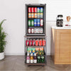 Mini Fridge Stand Mobile Refrigerator Shelf Stand Table with Lockable Wheels - Image 7