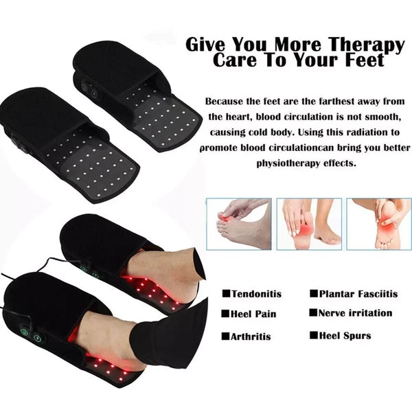 Red/Near Infrared Light Therapy 2PCS Slippers - Image 2