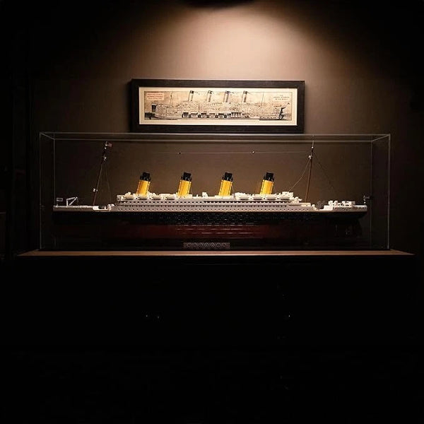 Large!!!  Acrylic Display Case for Lego Titanic 10294 Dustproof Self-Install Box