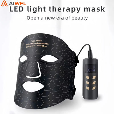 4 in 1 Red Light Therapy Mask Red Led Light Therapy Infrared Flexible Soft Mask - Image 1