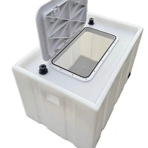 40L Live Bait Tank Portable Fish Transport Tank with Hatch 550x355x280mm - Image 4