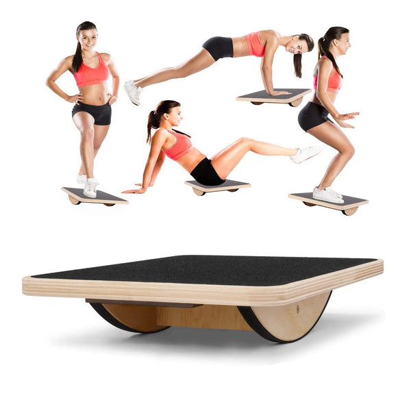 Non-Slip Wooden Slant Board Incline Balance Board Calf Stretcher Gym Exercise