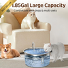 Dog Water Fountain Stainless Steel 7L/236oz Automatic Drinking Dispenser Bowl