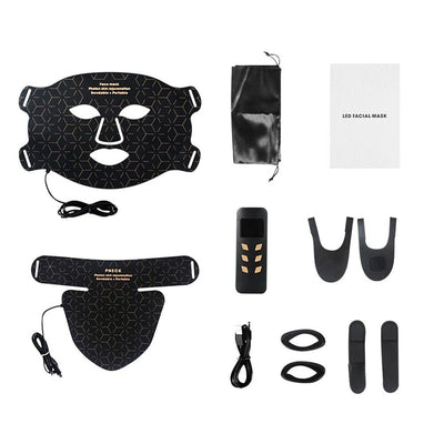 LED Facial Mask 4 Color Red Light Therapy Skin Care Photon Mask Rejuvenation - Image 10