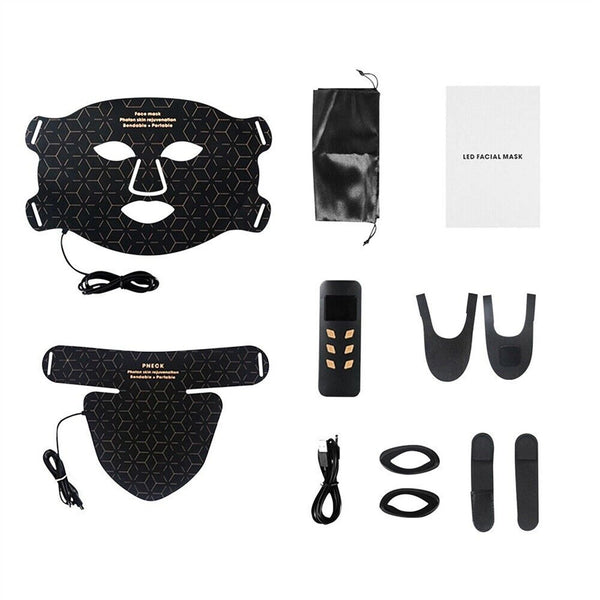 LED Facial Mask 4 Color Red Light Therapy Skin Care Photon Mask Rejuvenation - Image 10