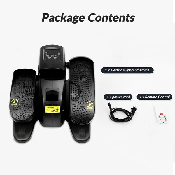 Under Desk Elliptical Machine Electric Seated Leg Foot Pedal Exerciser w/Remote