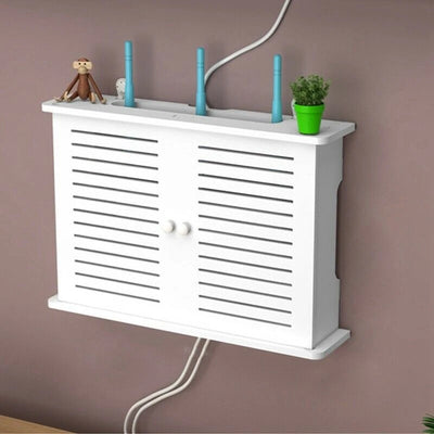 Wifi Router Storage Box Wall Mount Cable Board Bracket Wireless Panel Organizer - Image 7