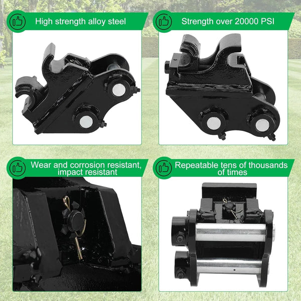 90mm Quick Hitch: Attachment for Mini Excavators Mini Excavator Quick Coupler - Image 6