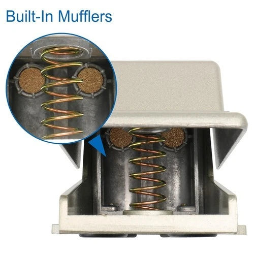 5-Way 2 Position Foot Switch Pedal Pneumatic Valve Compressed Air Foot Control - Image 3
