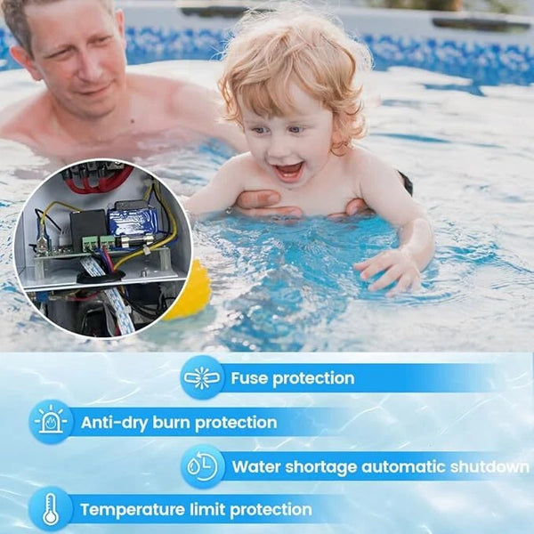 Electric Thermostat Swimming Pool SPA Water Heater Bath Tub Heating 220V 9KW AU
