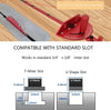 Table Saw Precision Miter Gauge For 30/45mm T Track With Miter Gauge Fence & Bar