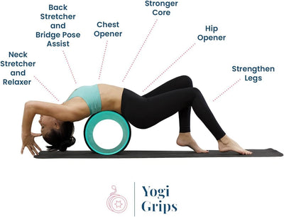 Back Roller lotus Wheel Set of 4 with Yoga Blocks, High Density Foam - Image 12