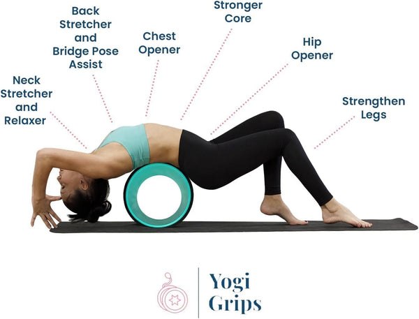 Back Roller lotus Wheel Set of 4 with Yoga Blocks, High Density Foam - Image 12