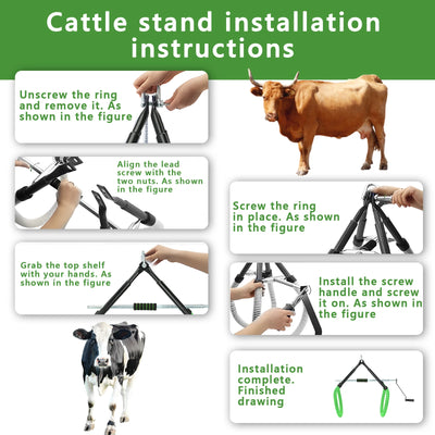 1500kg Heavy Duty Cow Hip Lifter Cattle Standing Aid Livestock Support Hoist - Image 10