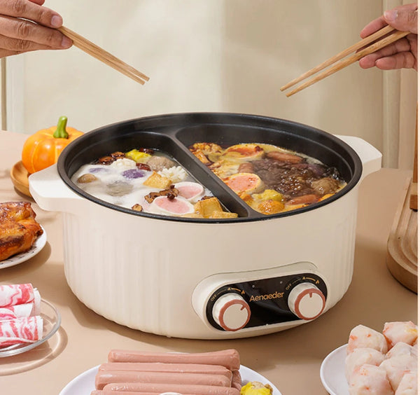 7L Electric Hot pot with Divider Dual Control Cooker Yuanyang Hot Pot 2000W - Image 5