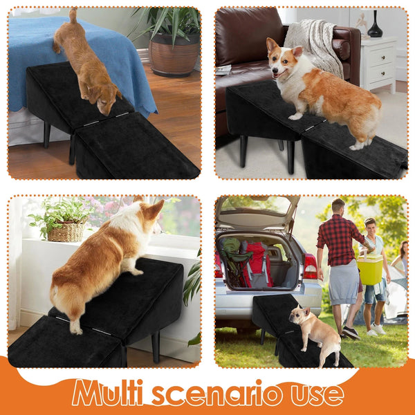 Dual-Purpose Ottoman Dog Ramp Split Dog Staircase Ramp For Dogs Cats Nonslip AU